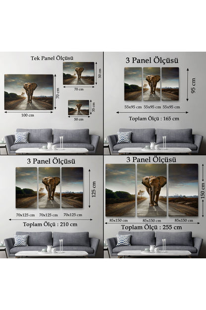 Fil Dekoratif Kanvas Tablo 1118