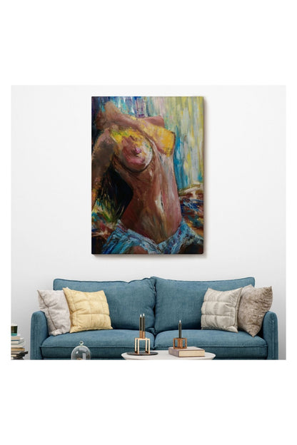 Dekoratif Kanvas Tablo, Duvar Tablosu-Seksi Çıplak Kadın 6141