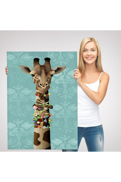 Sosyetik Zurafa Duvar Tablosu -6170