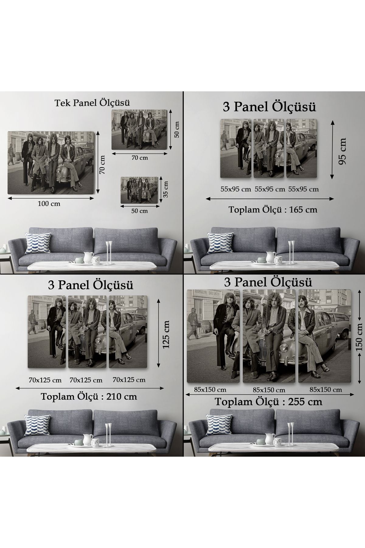 Led Zeppelin Efsanesinin Arabası John Bonham Kanvas Tablo-5407