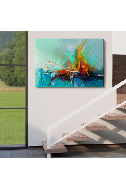 Çağdaş Sanat Soyut Yağlıboya Görünüm Dekoratif Tablo-3614