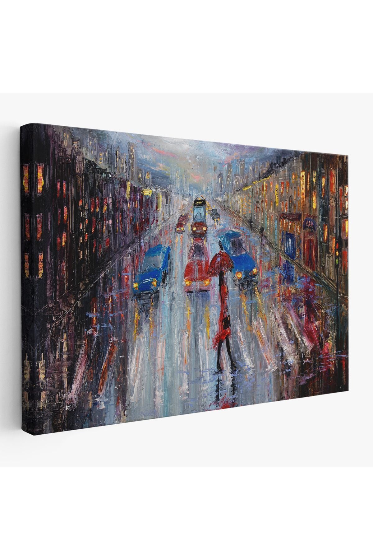 Özel Tasarım, Dekortif  BaskıYağlı Boya Görünümlü Modern Kanvas Duvar Tablosu, Tablo-1197