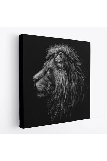 Erkek Aslan Dekoratif Kanvas Tablo-5816