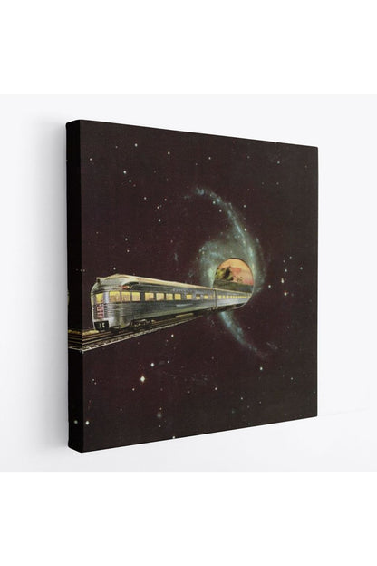 Uzayda Giden Tren Kanvas Tablo, Glaksi Treni-5858