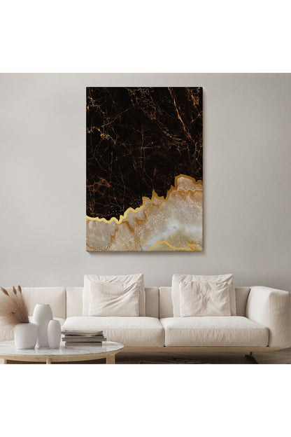 Mermer Desenli Dekoratif Kanvas Tablo-5176