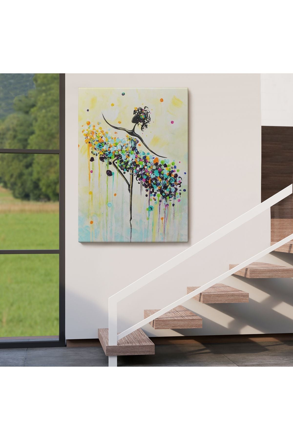 HG Dans Eden Kadın Dekoratif Duvar Tablosu-6332