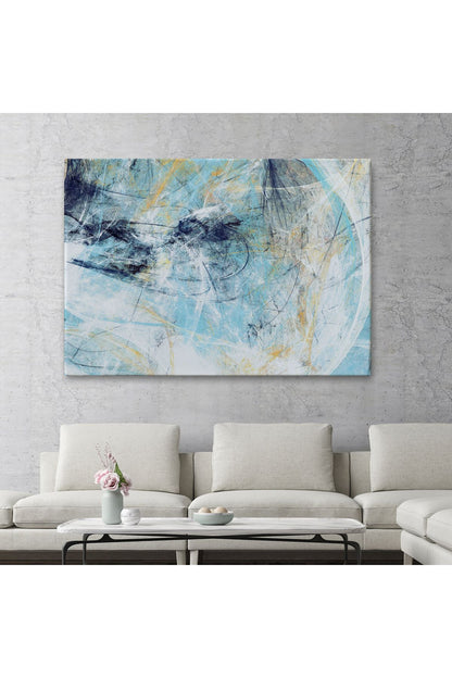 Fütüristlik Soyut Dekoratif Kanvas Duvar Tablosu-3471