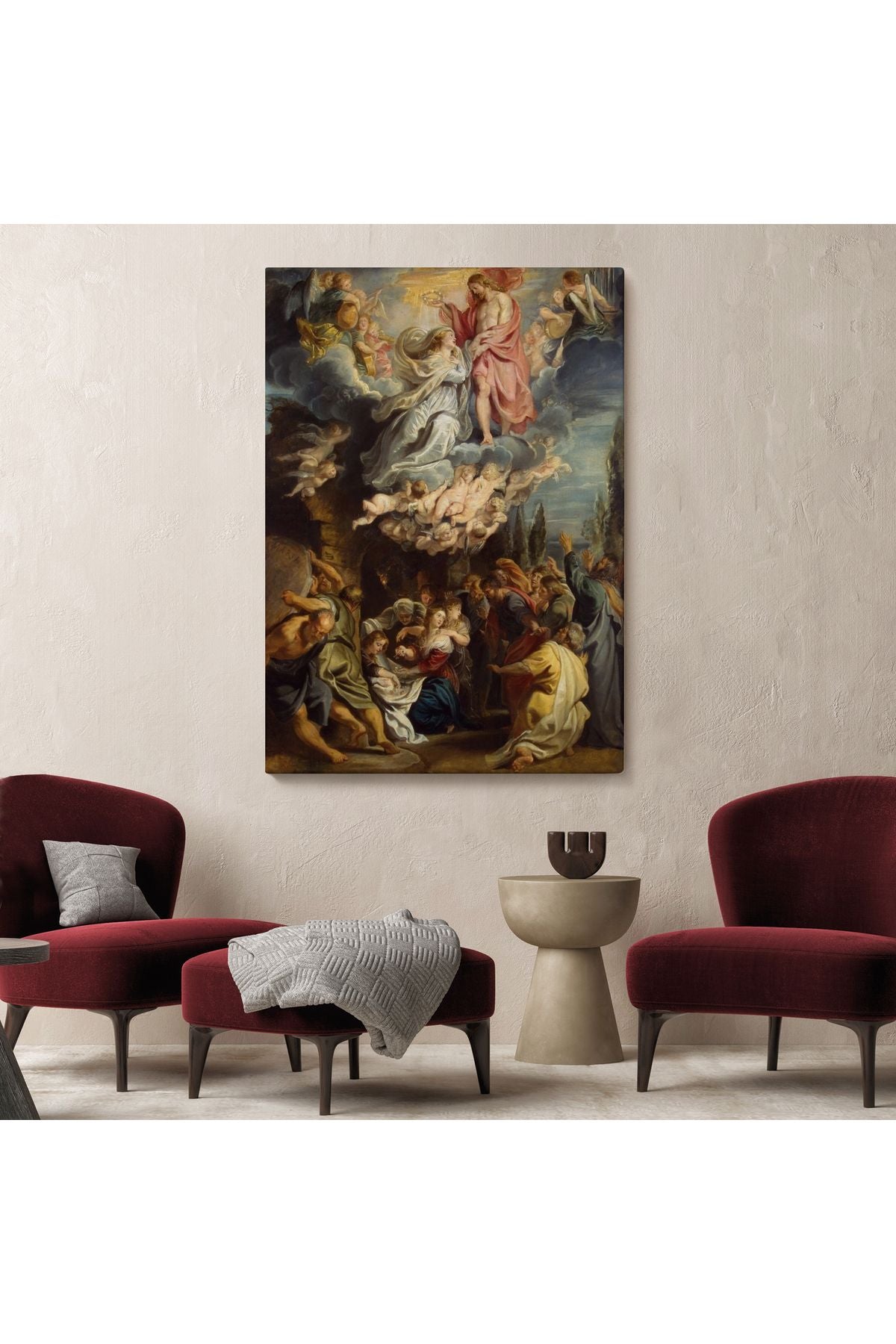 Taç Giyme TörenTablosu - Coronation of the Virgin 1644 Diego Velázquez -6473