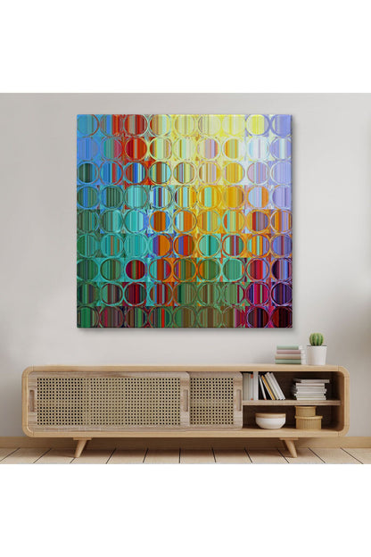 Renkli Cam Temalı Kanvas Tablo-5888
