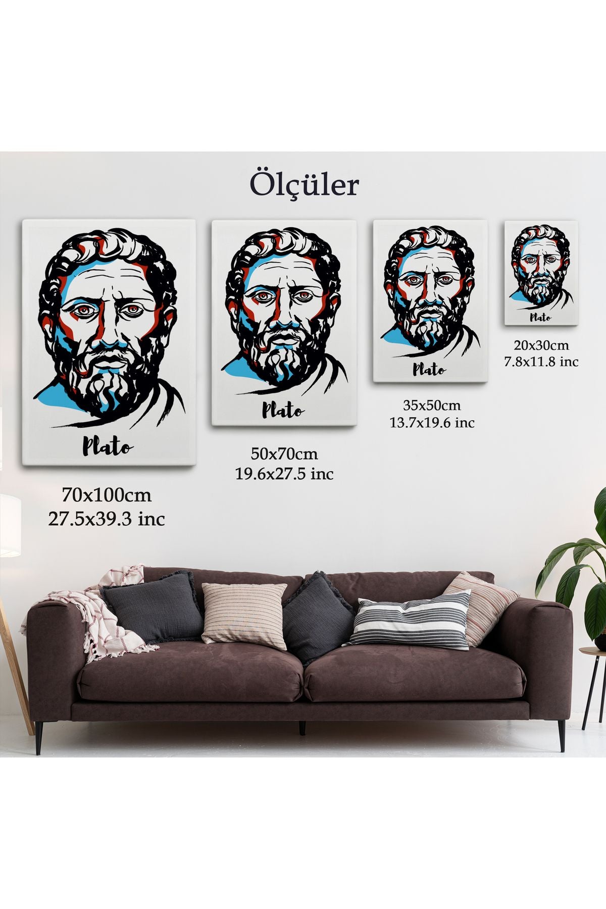 Plato Dekoratif Kanvas Tablo-5970