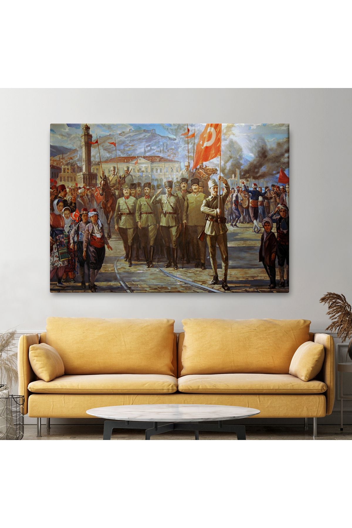 İzmir'in Kurtuluşu Tablosu - Atatürk'ün İzmire Girişi-6627