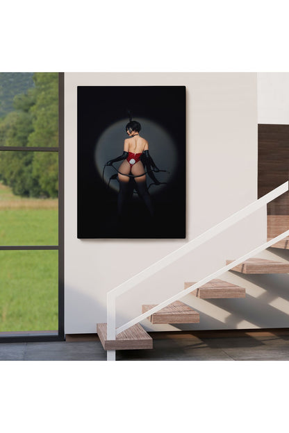 Dekoratif Kanvas Tablo, Duvar Tablosu-İç Çamaşırı ve Seksi Çıplak Kadın, Yatak Odası 5267