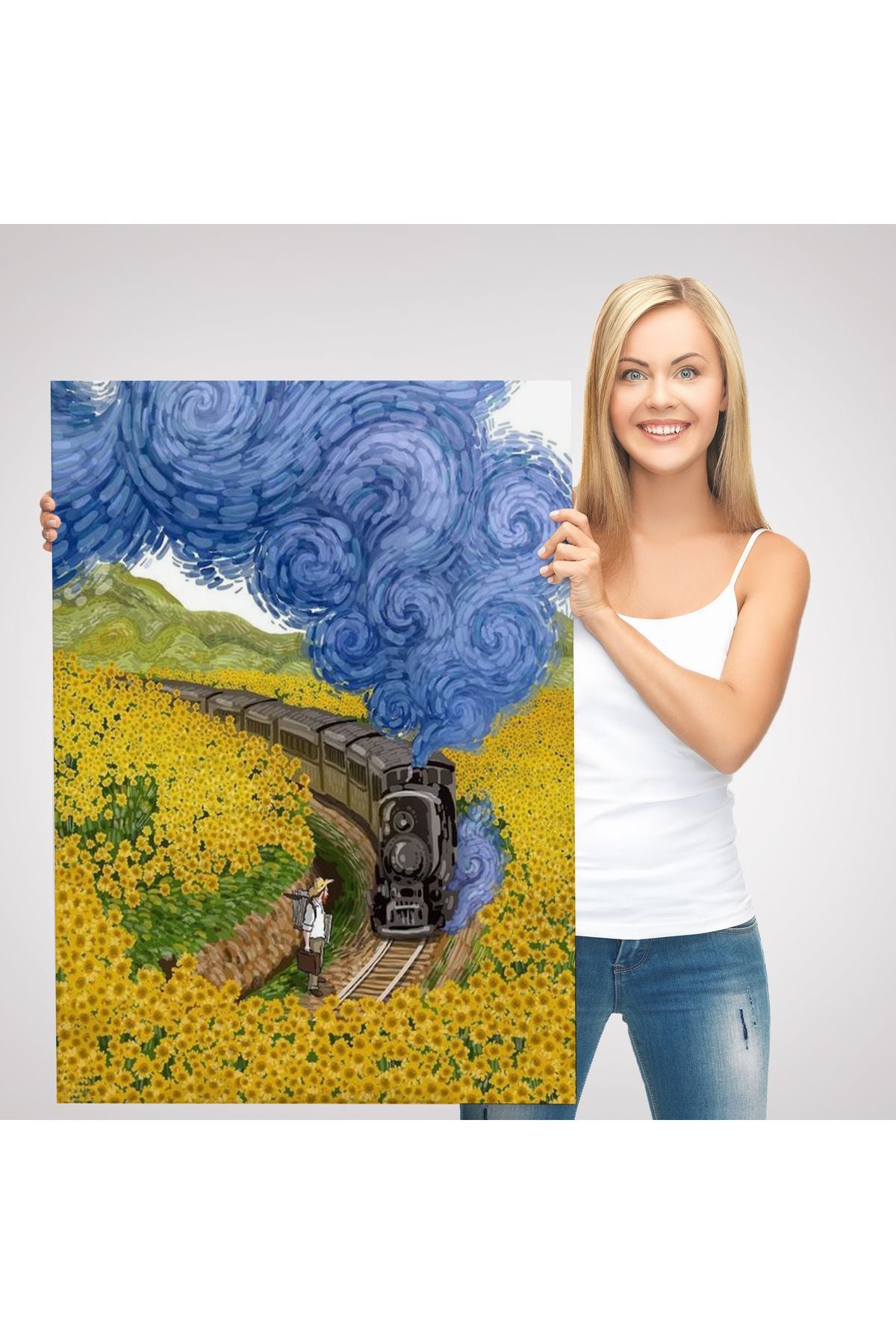 Vincent van Gogh'un Renkli Tasviri Duvar Tablosu-6224