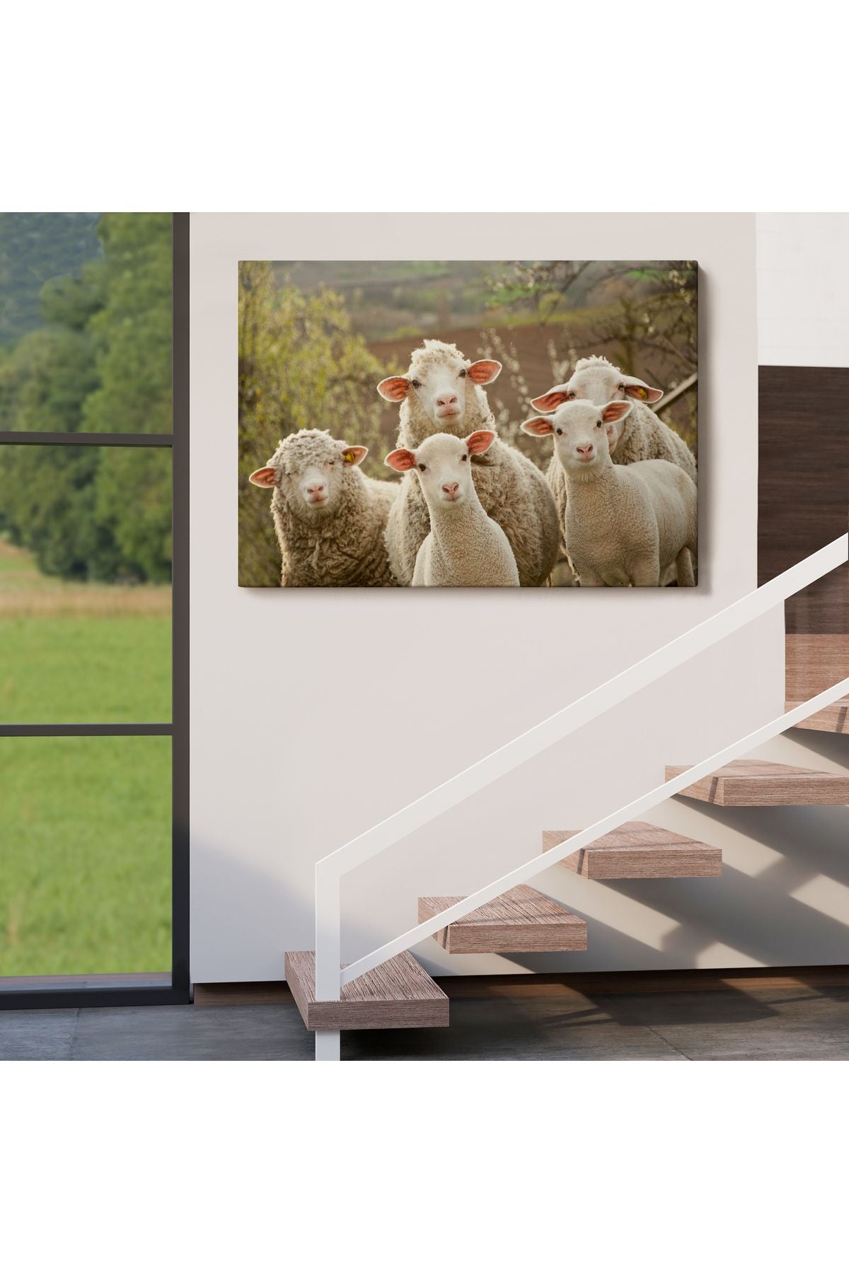 Dekoratif Duvar Tablosu- Koyun Kuzu, Hayvan Temalı 1119