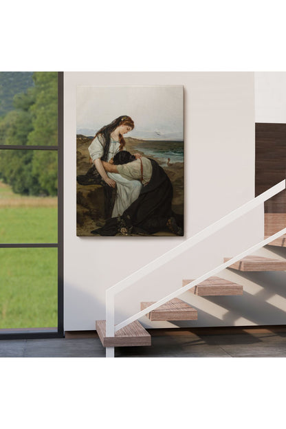 Hanus Knöchel'in Deniz Kıyısında İsimli Eseri Tablosu, On the Seashore -6180