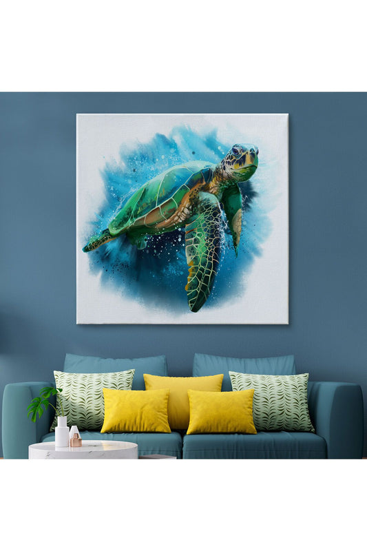 Caretta Caretta Dekoratif Kanvas Tablo-5812