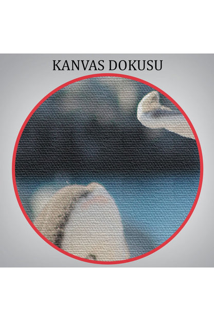 Mutlu Penguenler Dekoratif Kanvas Tablo 1172