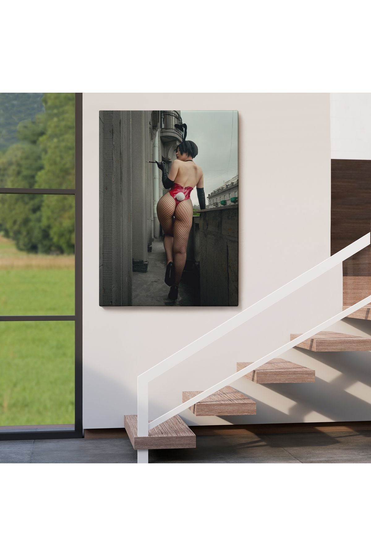 Kadın Duvar Sanatı Erotik Şehvetli Duvar Sanatı Kanvas Tablo-5268