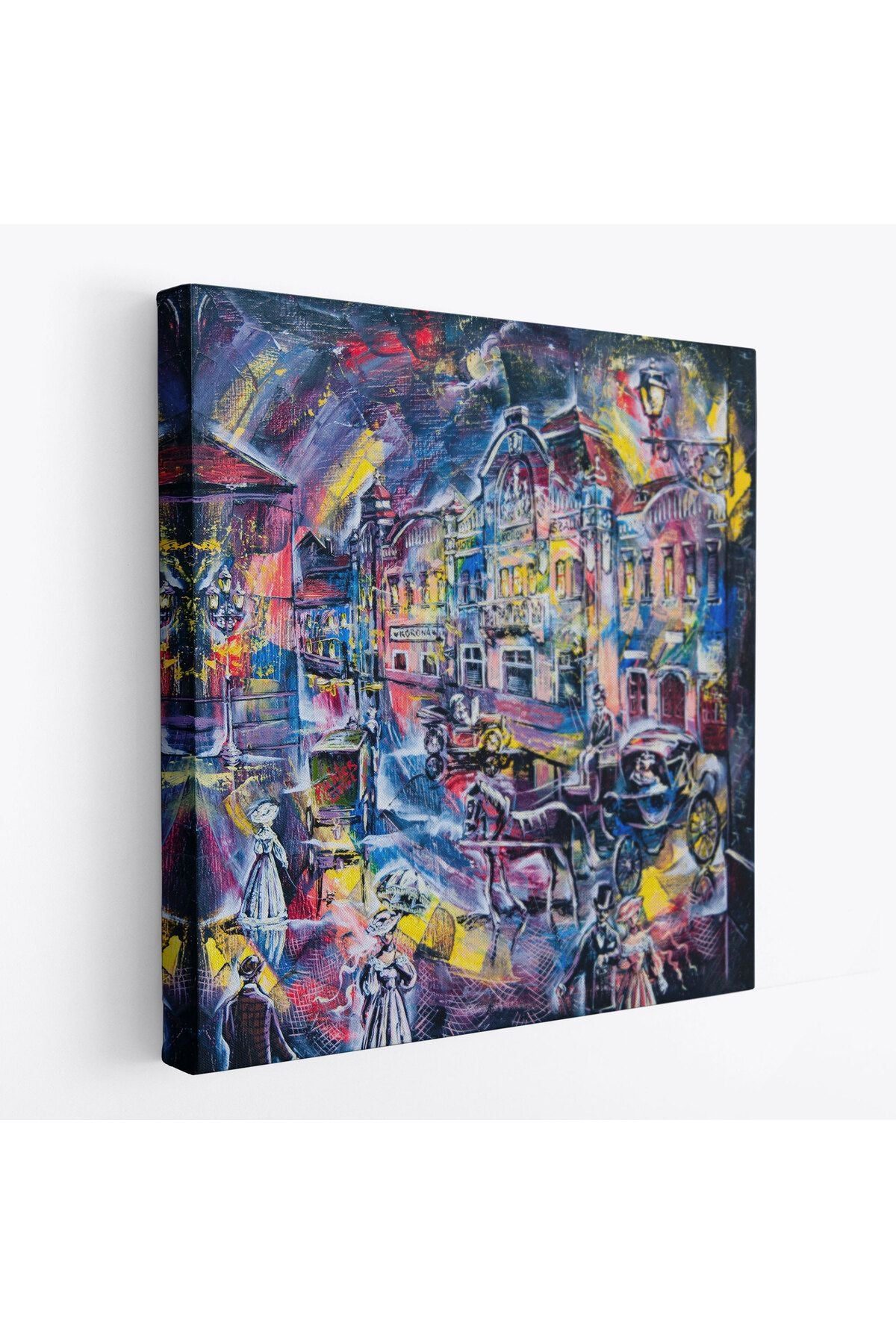 Renkli Şehir Manzarası Kanvas Tablo-5898