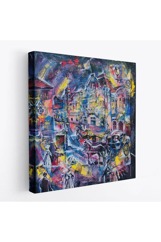 Renkli Şehir Manzarası Kanvas Tablo-5898