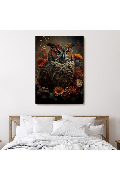 Baykuş Dekoratif Duvar Tablosu-6485