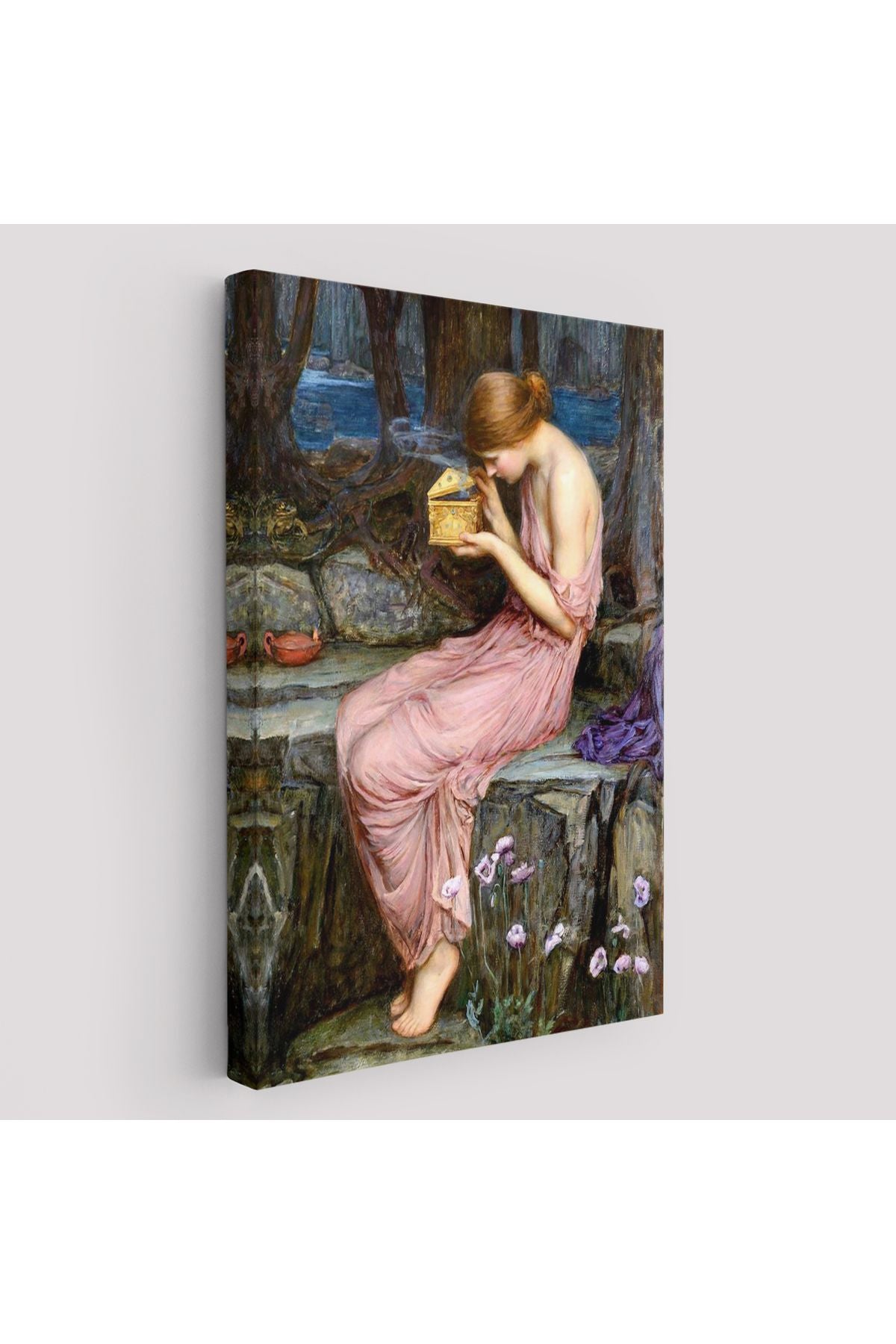 Psyche Altın Kutuyu Açıyor Yunan Mitolojisi Duvar Tablosu-6261