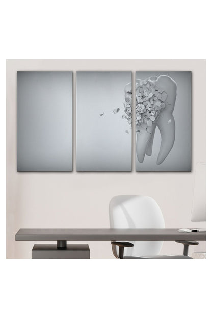 Kanvas Tablo, Duvar Dekoru, Çürüyen Diş, Diş Kliniği Diş Hekimi 5372 BUNGKNV