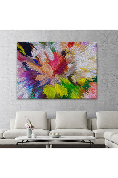 Soyut Sanatsal Yağlıboya Görünüm Dekoratif Kanvas Duvar Tablosu-3565