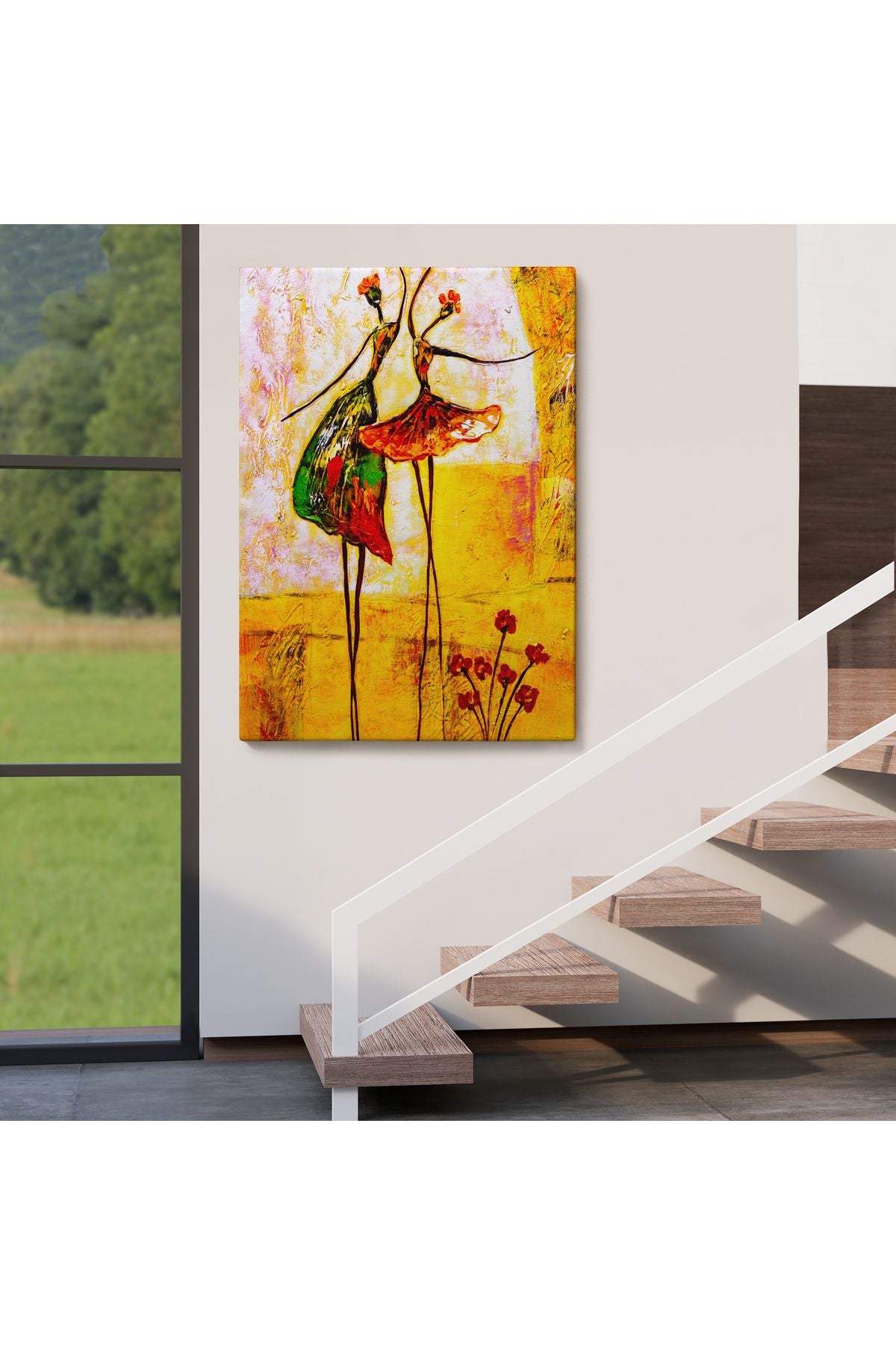 Tshp seri001 Dans Eden Kadınlar Kanvas Tablo-5982