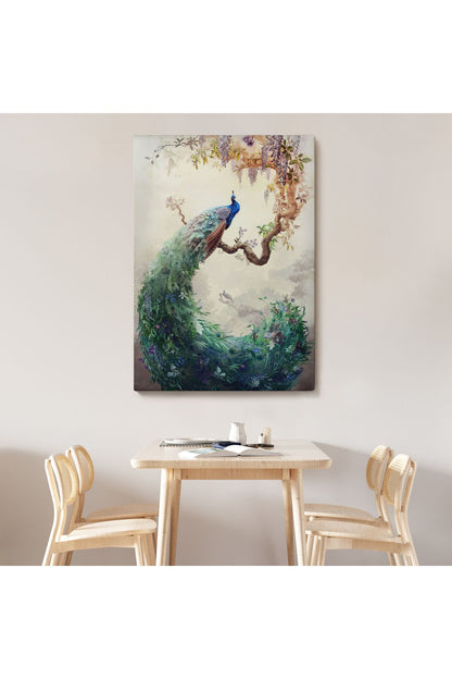 Daldaki Tavuz Kuşu Dekoratif Tablo-6494