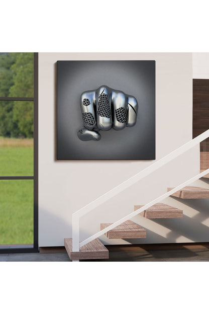 Metalik 3D Efektli Modern Kanvas Tablo-5361
