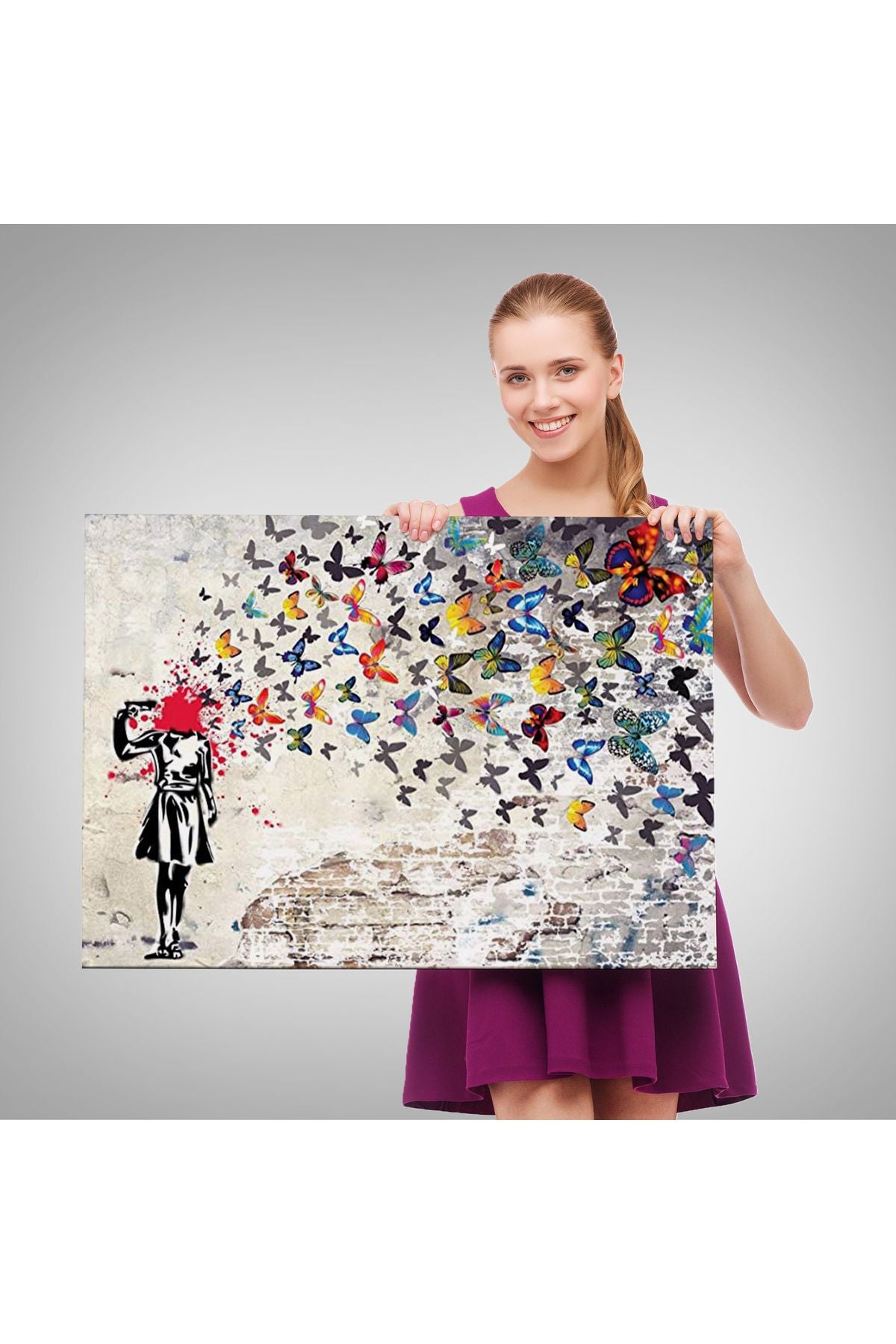 Kelebek Kanvas Tablo