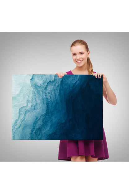 Okyanus Katmanları Soyut Modern Görüntüsü Kanvas Tablo-5043