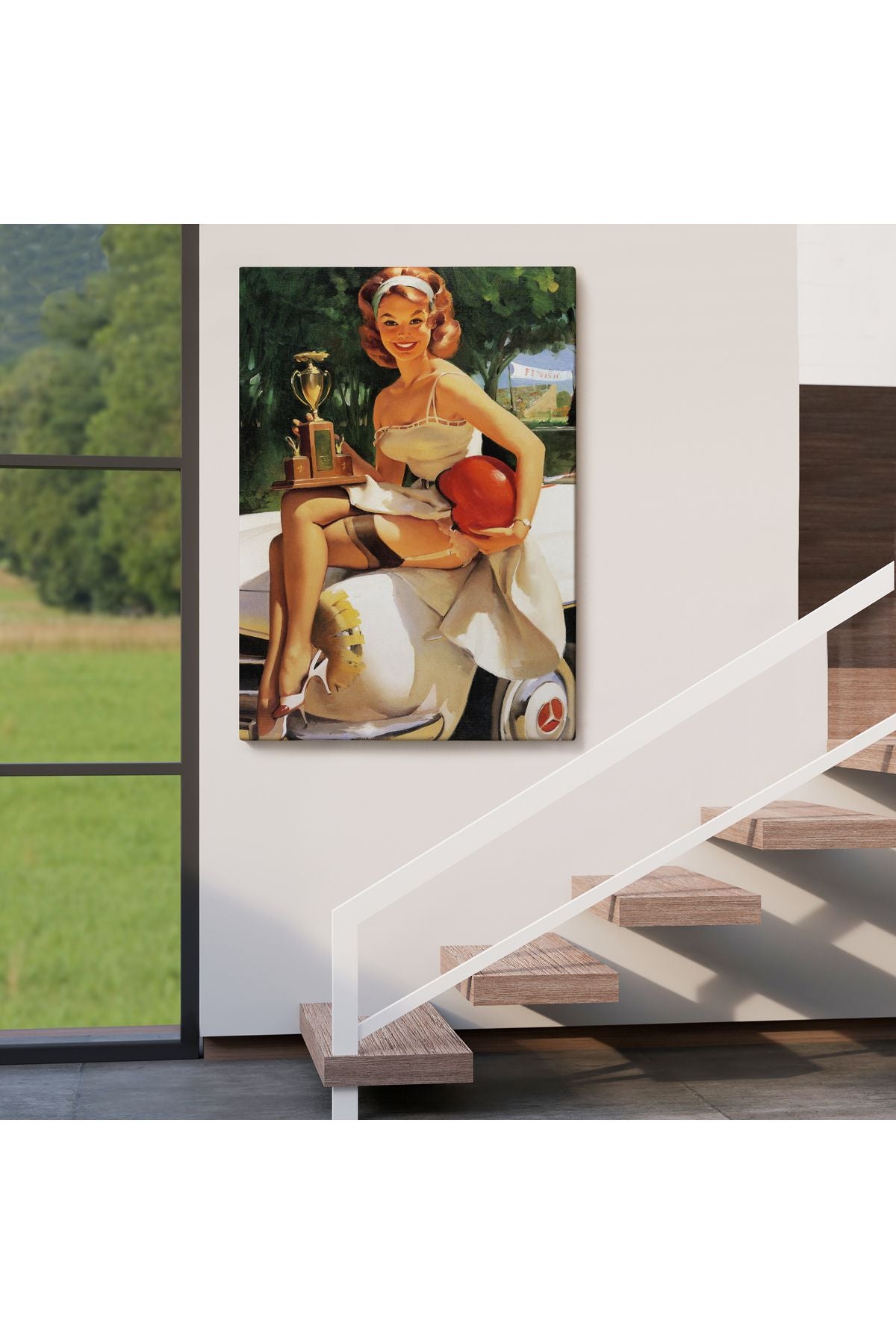 Kupa Kızı Kazanan Kız Tablosu - Trophy Girl A Winner-6456