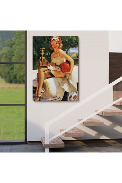 Kupa Kızı Kazanan Kız Tablosu - Trophy Girl A Winner-6456