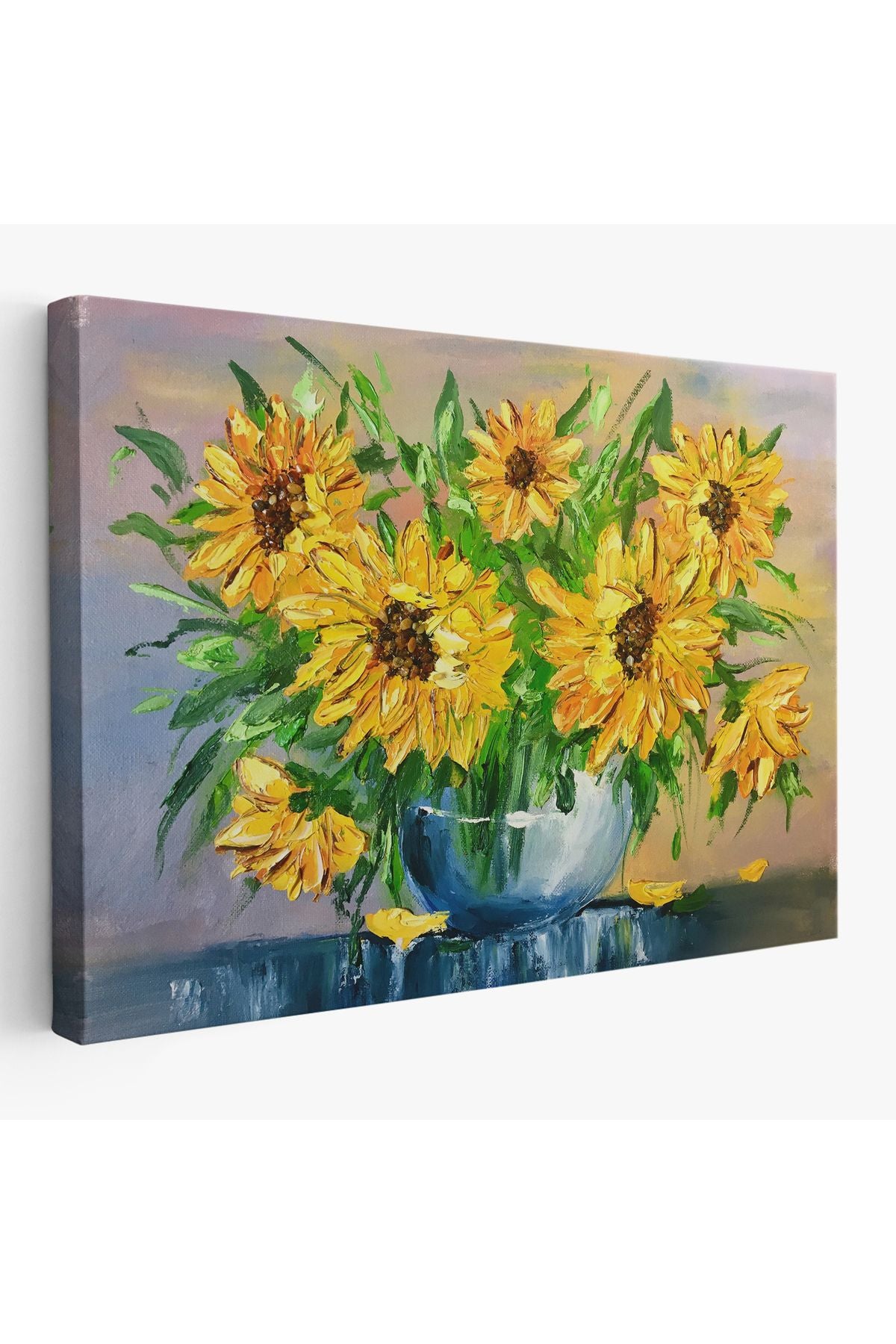 DB HG Vazodaki Ayçiçekleri Duvar Tablosu-1237