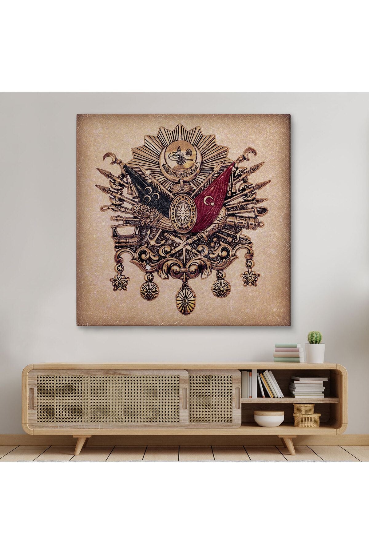 Osmanlı Tuğrası Dekoratif Kanvas Tablo-5804