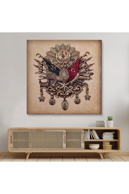 Osmanlı Tuğrası Dekoratif Kanvas Tablo-5804