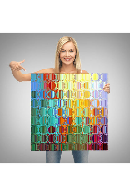 Renkli Cam Temalı Kanvas Tablo-5888