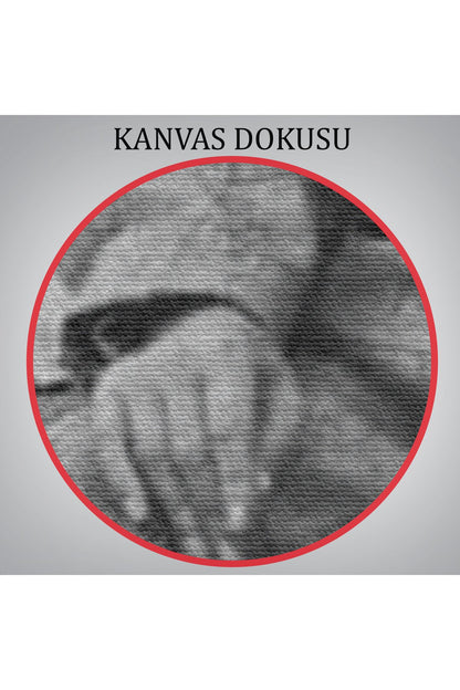 Atatürk Portre Tablosu Mustafa Kemal Atatürk Dikdörtgen Dekoratif Kanvas Tablo-FT-144