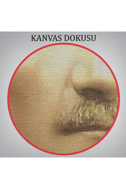 Atatürk Portre Tablosu Mustafa Kemal Atatürk Dikdörtgen Dekoratif Kanvas Tablo-CK-61