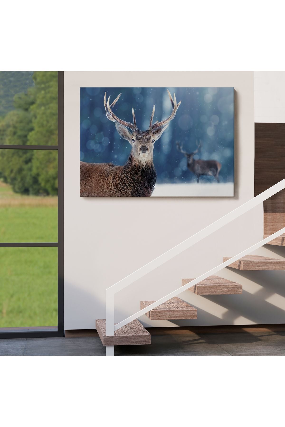 Geyik Dekoratif Kanvas Tablo 1168