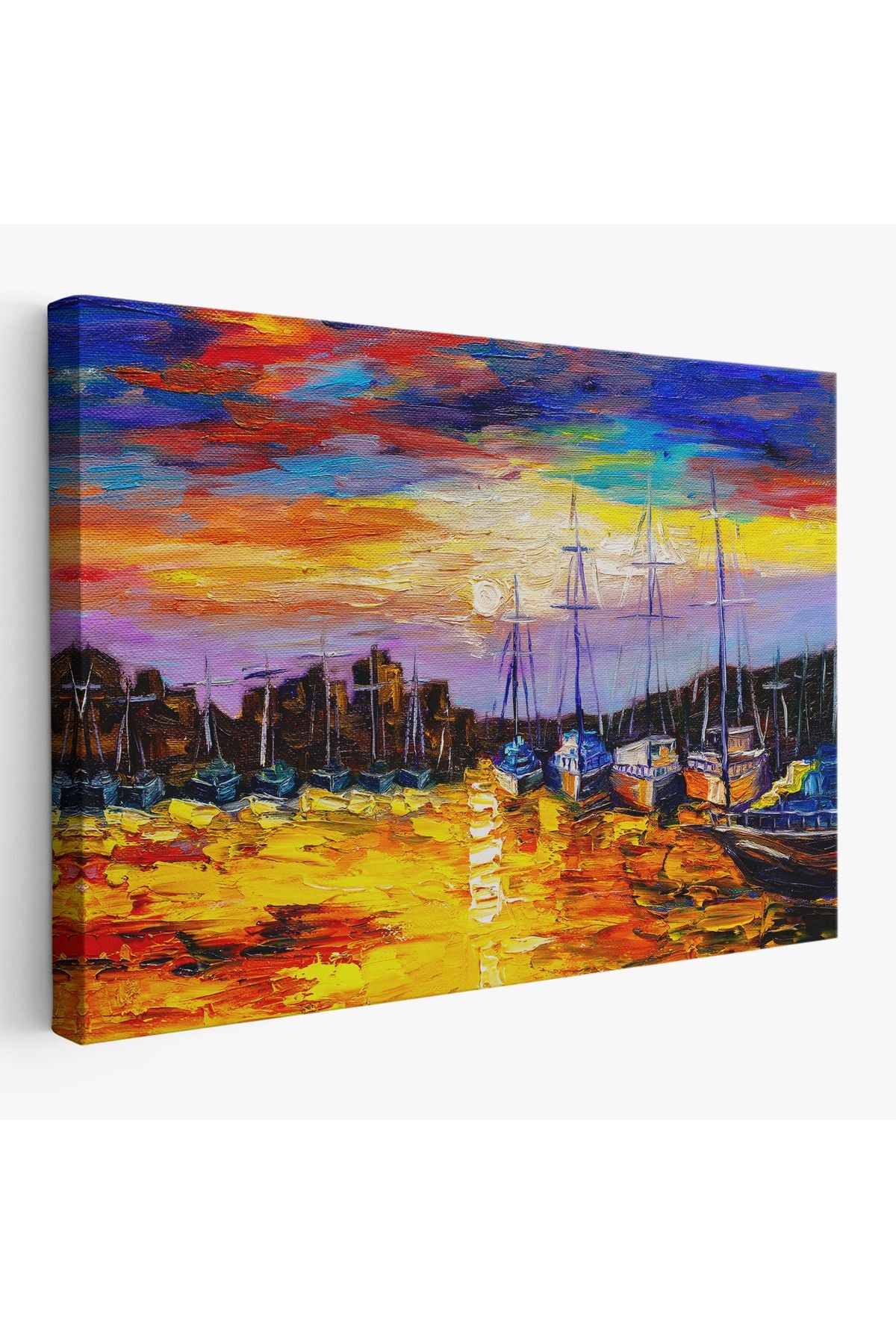 DB HG Balıkçı Köyü Kanvas Duvar Tablosu-1188