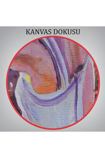 Mor Lavanta Tarkasındaki Kadın Tablosu-5954