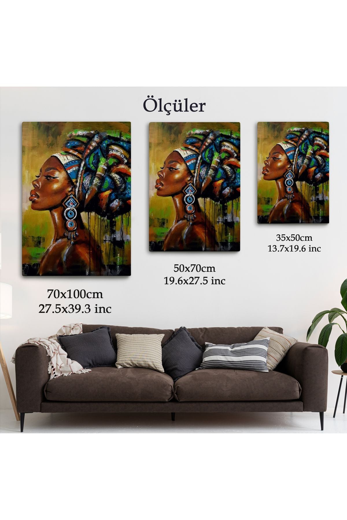 mstseri001 Siyah Kadın Kanvas Tablo, Afrikalı Kadın Kanvas Tablo-5221