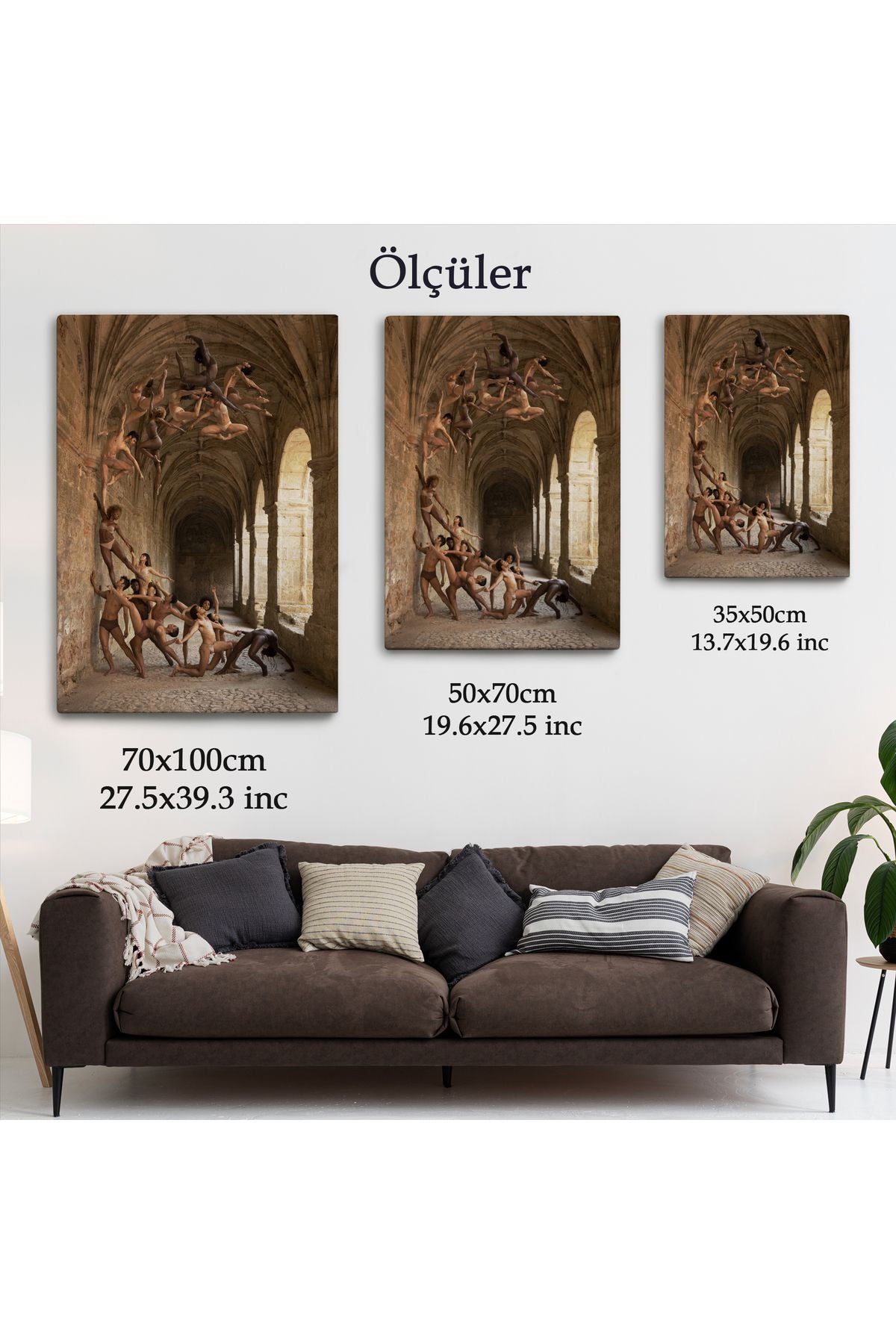 Rob Woodcox İnsan Dalgasi Adlı Eseri Duvar Tablosu-6389