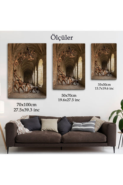 Rob Woodcox İnsan Dalgasi Adlı Eseri Duvar Tablosu-6389