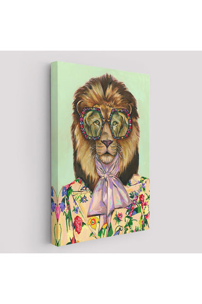 Tüketim Bağımlısı Sosyetik Kaplan Duvar Tablosu-6162