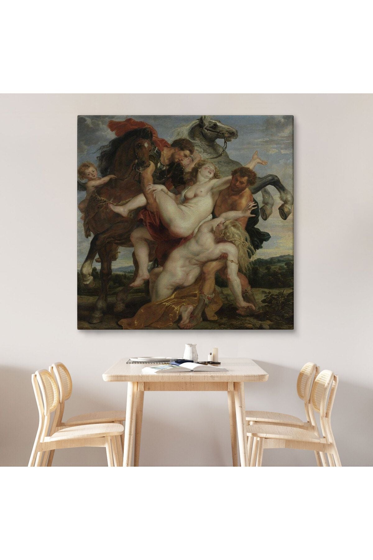 Peter Paul Rubens The Rape of Leucippus' Daughters Kanvas Tablo -5880