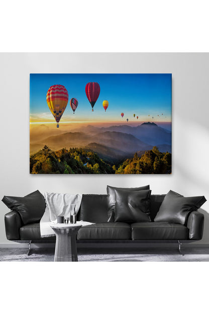 YB Hava Balonları Dekoratif Kanvas Duvar Tablosu-3580